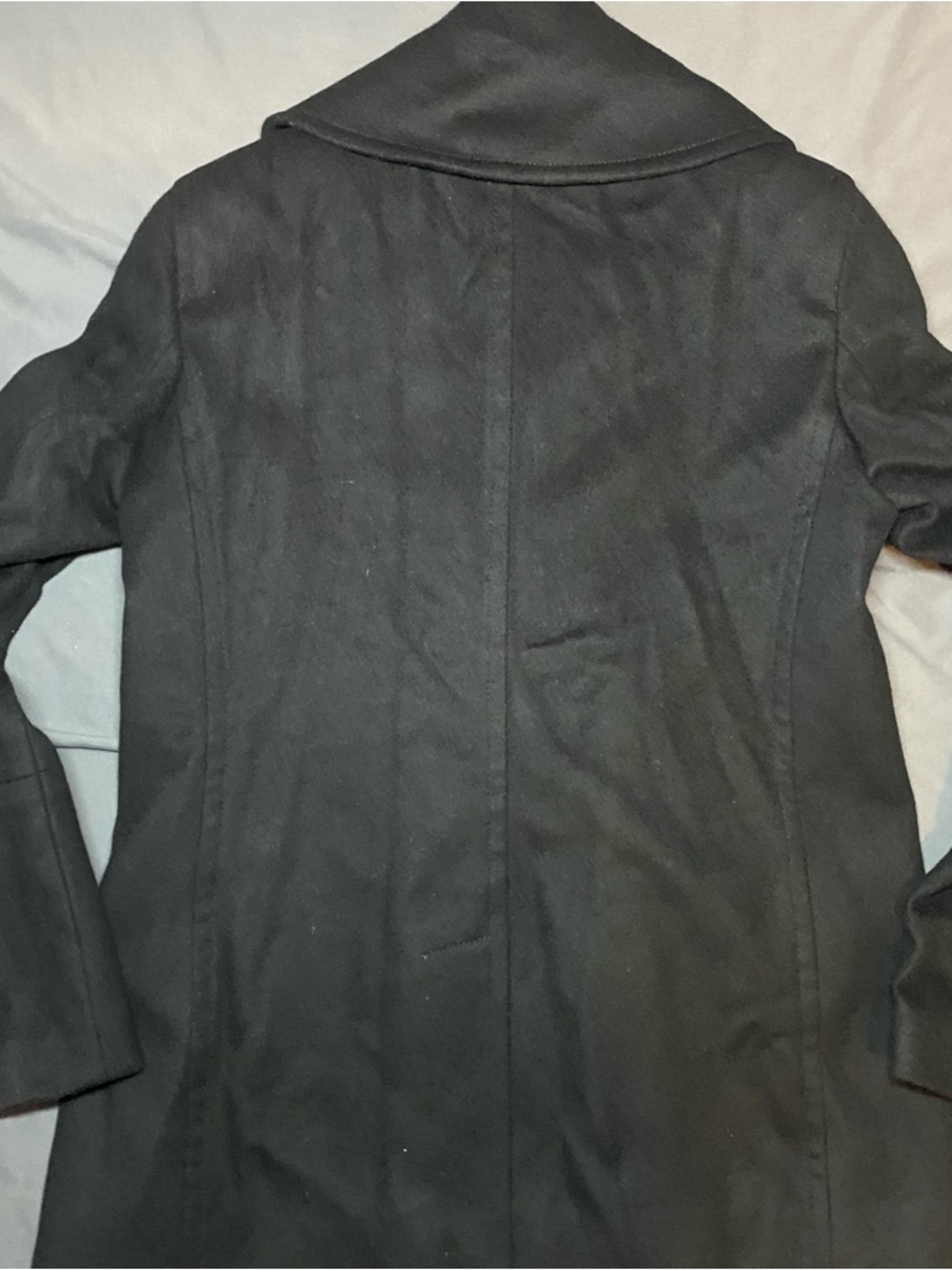 Burberry London Wool Cashmere Peacoat Women’s US 4 Black Double Breasted Luxury - Picture 16 of 16